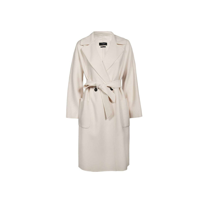막스마라 SELZ 벨티드 울 코트 오프화이트 2350110337 006 - Max Mara