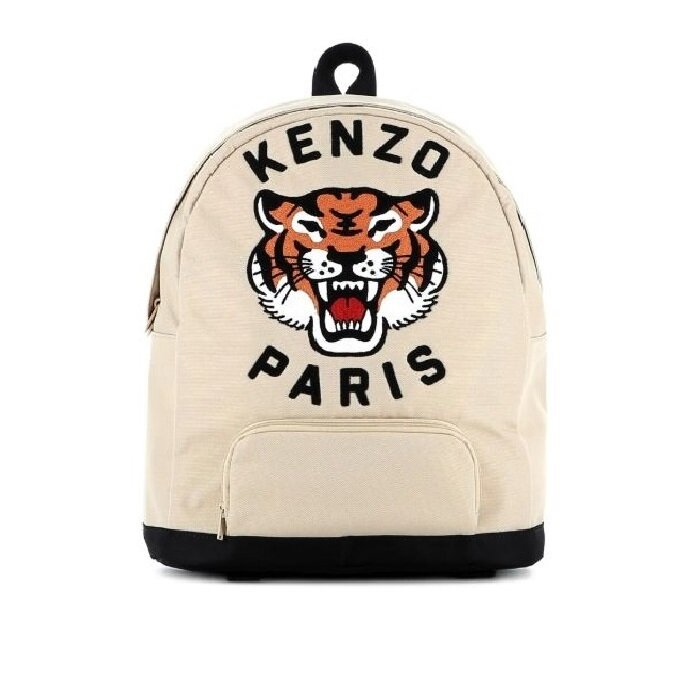 Kenzo 타이거 로고 자수 캔버스백팩 책가방 K61221 249 - Kenzo
