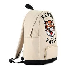 Kenzo 타이거 로고 자수 캔버스백팩 책가방 K61221 249 썸네일 2