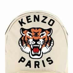 Kenzo 타이거 로고 자수 캔버스백팩 책가방 K61221 249 썸네일 3