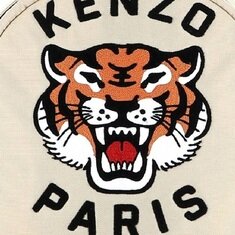 Kenzo 타이거 로고 자수 캔버스백팩 책가방 K61221 249 썸네일 5