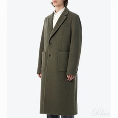 아워레가시 로브 오버코트 디스럽티브 모스 킬로 멜턴 M4251RD 썸네일 1