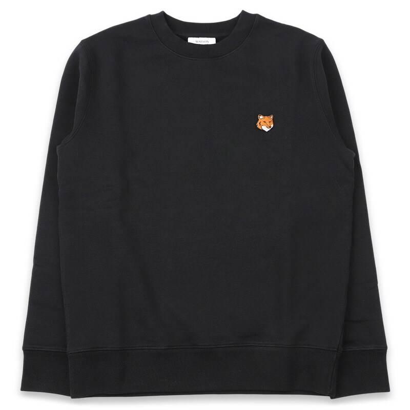 디몬트 메종키츠네 남성 폭스 헤드 레귤러핏 맨투맨(블랙) PM00303KM0340 P199 - Maison Kitsune