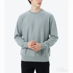 오라리 엘라스틱 하이 게이지 스웨트 P O 아쉬 그레이 A25SP02NU 스웨트셔츠 썸네일 1