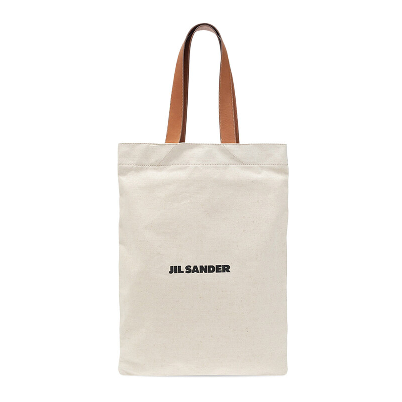 15주년 로고 프린트 캔버스 토트백 아이보리 JSPS852457 WSB73019 102 - Jil Sander