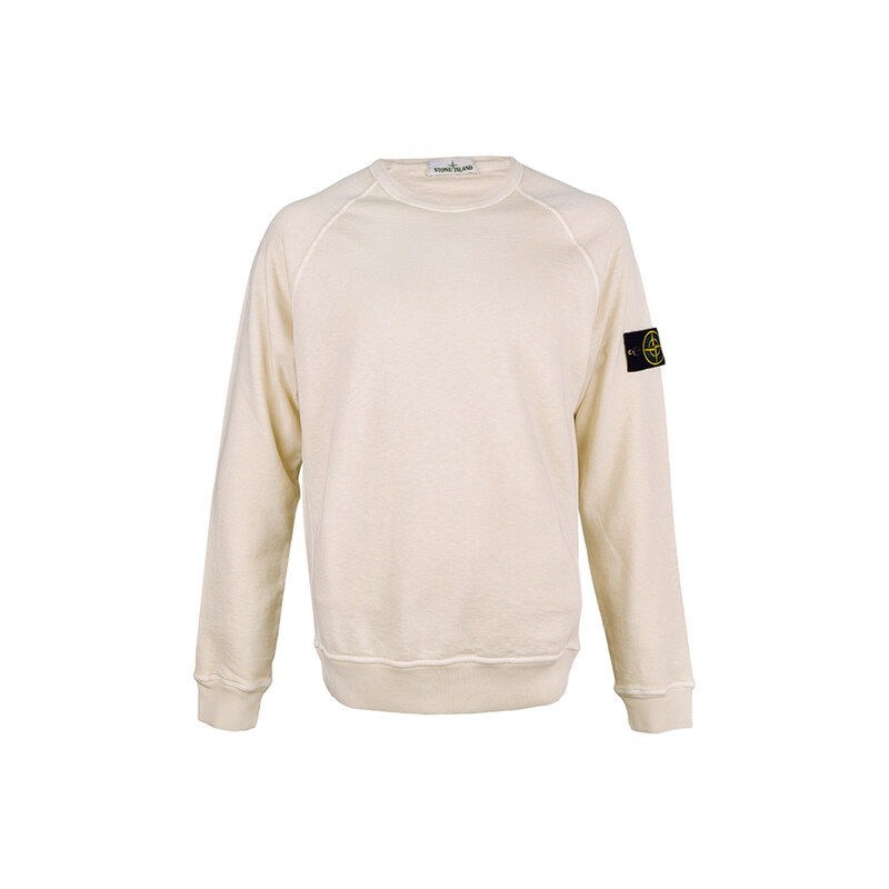 15주년 와펜 워시드 나그랑 맨투맨 연베이지 721566060 V0190 - Stone Island