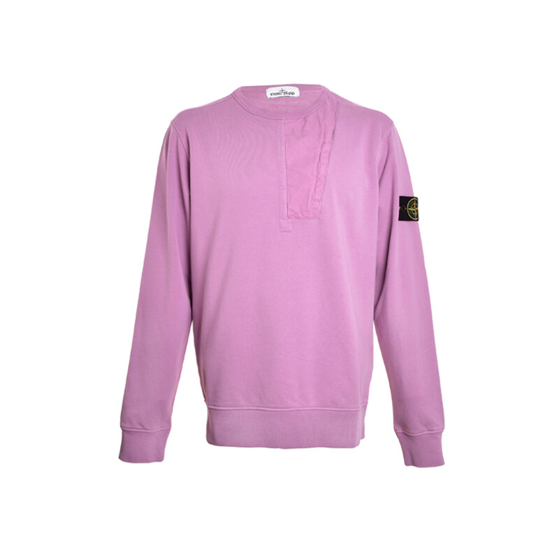 15주년 와펜 지퍼 포켓 맨투맨 인디핑크 721563151 V0086 - Stone Island