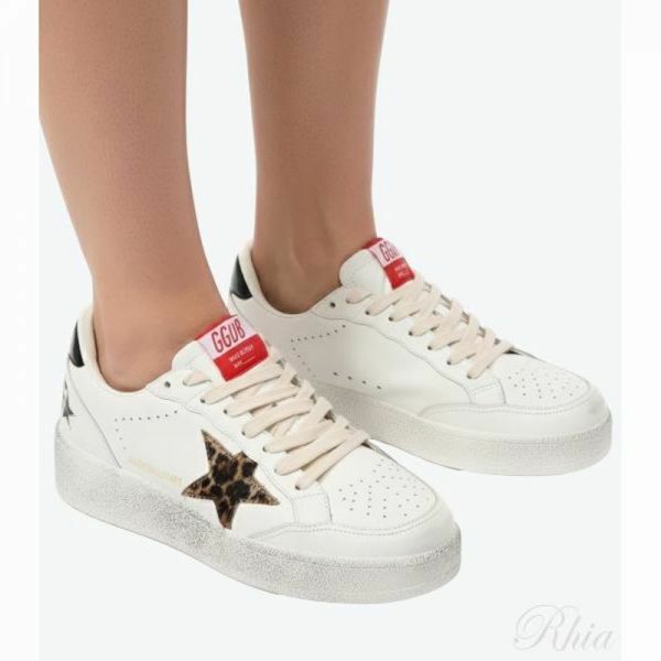 골든구스 26SS 볼스타 스니커즈 레오파드 포니 스타 GWF00804 F007323 10889 - Golden Goose