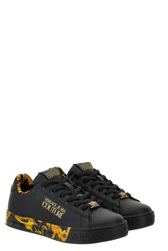 25FW 베르사체 포세린 바로코 코트 88 스니커즈 79VA3SKLZPB28G89 BLACK GOLD DOM - Versace