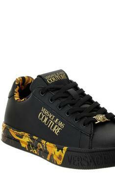 25FW 베르사체 포세린 바로코 코트 88 스니커즈 79VA3SKLZPB28G89 BLACK GOLD DOM 썸네일 4