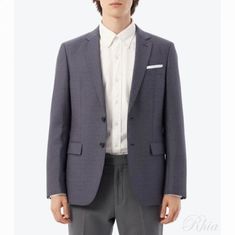 휴고보스 50521982 605 버진 울 재킷 썸네일 1