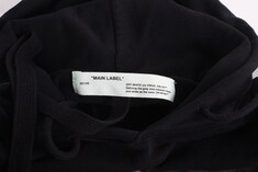 오프화이트 블랙 후드 기모 티셔츠 XL (105-110) S 썸네일 6