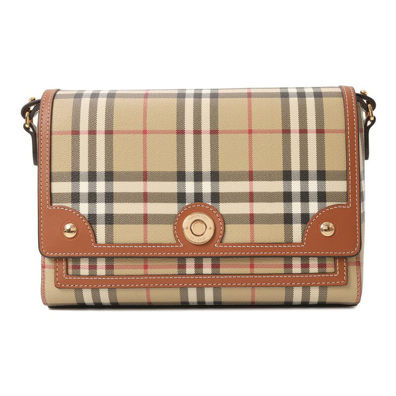 버버리 25SS NOTE 빈티지 체크 미디움 크로스숄더백 브라이어브라운 8092067 - Burberry