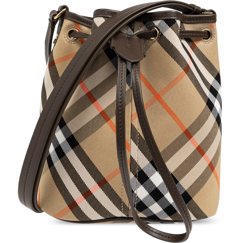 버버리 25SS 미니 드로스트링 버킷백 샌드 8093804 - Burberry