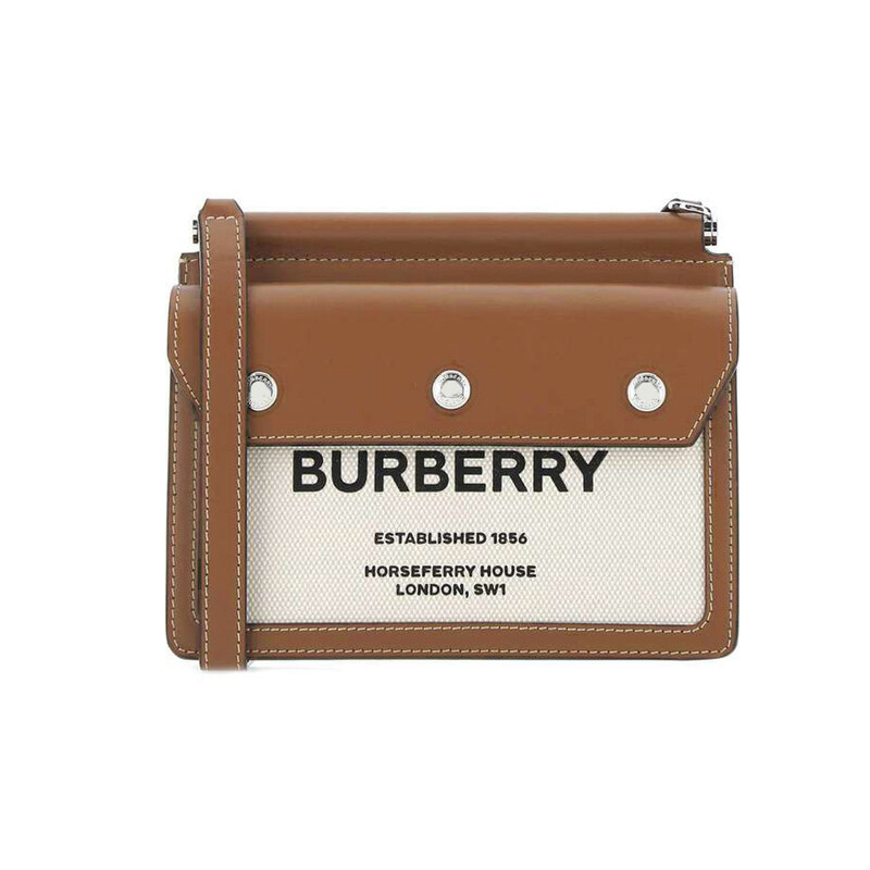 버버리 25SS 타이틀 호스페리 프린팅 미니 크로스백 브라운 8014611 - Burberry