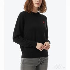 겐조 보크 플라워 패치 울 니트 FF6 2PU727 3LB 99J 썸네일 1