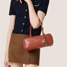 미우미우 가죽 보 백 스몰 5BB173 2CRW F0033 썸네일 4