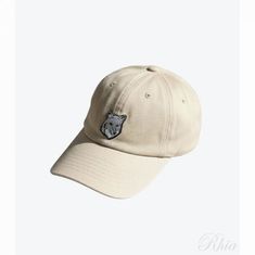 메종키츠네 볼드 폭스 헤드 6패널 캡 MM06104WW0096 P357 자수 썸네일 1