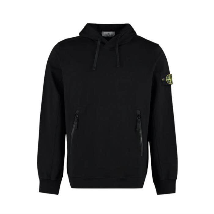 스톤아일랜드 가먼트다잉 배지 후드티 블랙 781560452 V0029 - Stone Island