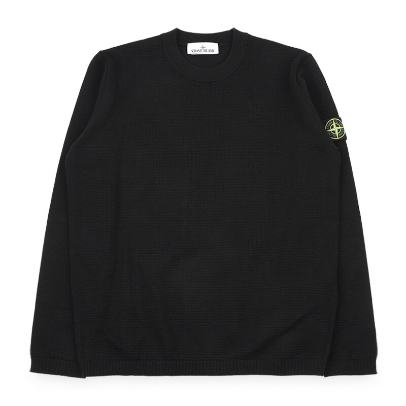 디몬트 스톤 남성 와펜 패치 라운드넥 니트(블랙) L1S15 5100023 S01B2 V0029 - Stone Island