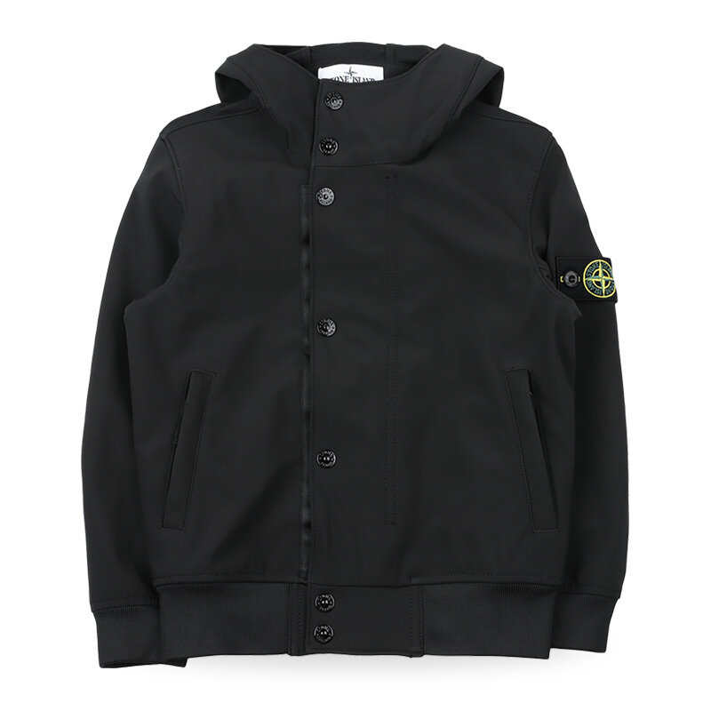 디몬트 스톤 키즈 와펜 패치 봄버 자켓(블랙) L1S16 4100001 S0A22 V0029 10,12A - Stone Island