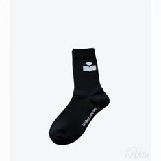 이자벨마랑 25FW 실로키 CT001JFA A1C11A 01BK 로고 양말 썸네일 1