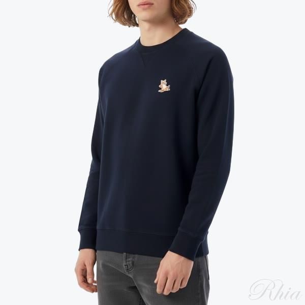 메종키츠네 칠랙스 폭스 패치 클래식 크루 스웨트 GU00342KM0002 P480 NA 맨투맨 - Maison Kitsune