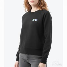 메종키츠네 더블 모노크롬 폭스 헤드 어드저스티드 스웨트셔츠 KW00308KM0001 P199 폭스헤드 맨투맨 썸네일 1