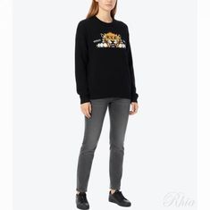 겐조 해피 타이거 엠브로이더드 울 스웨터 FF6 5PU750 3LI 99J 썸네일 1