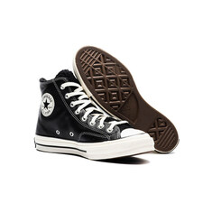 15주년 여성 CHUCK 70 하이탑 레더 스니커즈 블랙 172364C 썸네일 3
