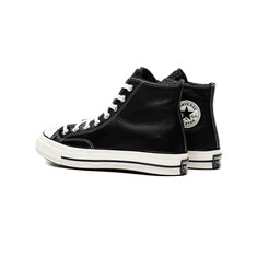 15주년 여성 CHUCK 70 하이탑 레더 스니커즈 블랙 172364C 썸네일 2