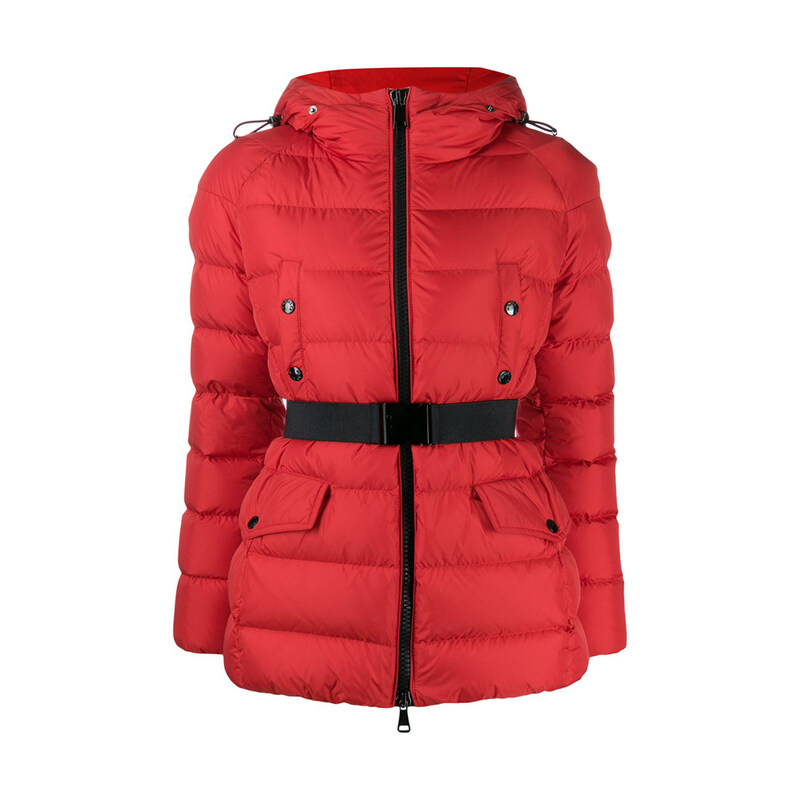 15주년 클리온 CLION 폭스퍼 벨티드 패딩 자켓 레드 46312 25 C0059 418 - Moncler