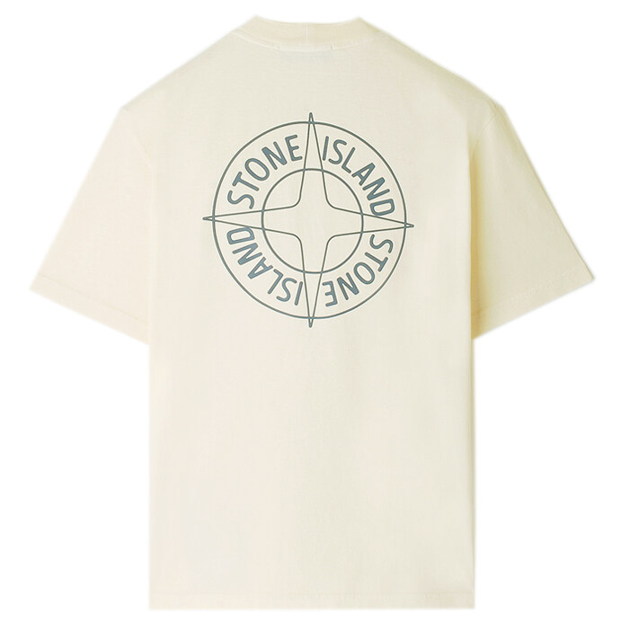 26SS 스톤 컴퍼스 프린팅 반팔티 아이보리 L1S152100001 S0284 V0093 - Stone Island