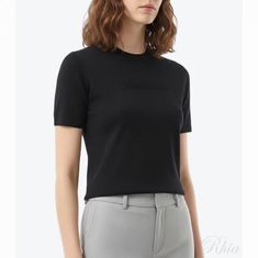 막스마라 세갈레 11361078 006 11361078600 크루넥 티셔츠 썸네일 1