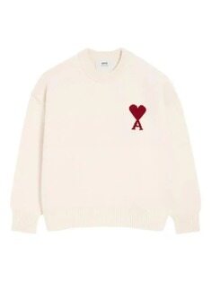아미 공용 니트 25FW 아미 빅하트 로고 울니트 UKS838 018 썸네일 1