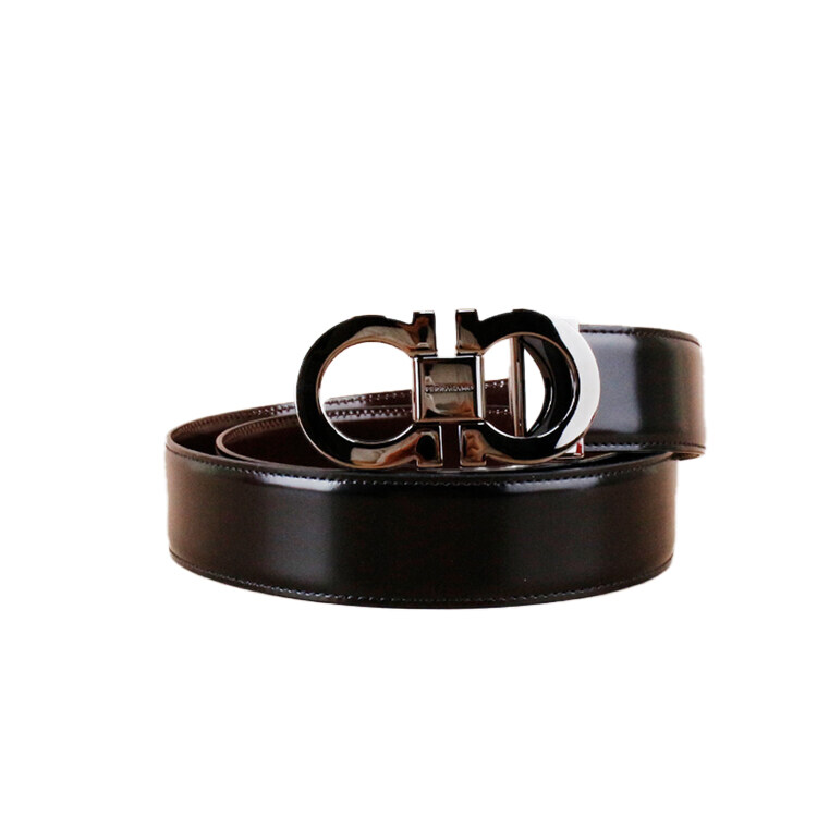 페라가모 간치니 남성 리버서블 벨트 블랙 브라운 644557 001 - Salvatore Ferragamo