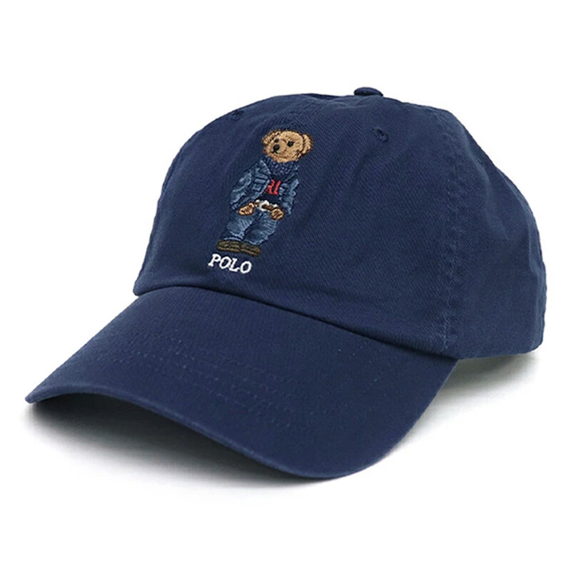 폴로랄프로렌 25SS 데님 베어 자수 캡모자 네이비 710917437 002 - Polo Ralph Lauren