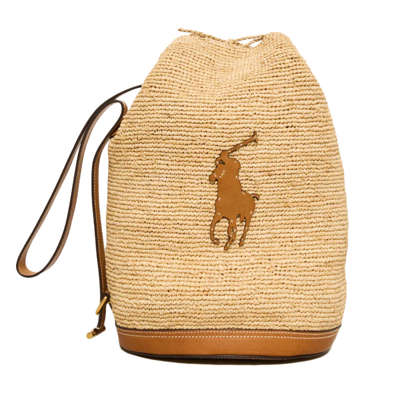 폴로랄프로렌 25SS 벨포트 라피아 버킷백 네추럴 428955892 001 - Polo Ralph Lauren