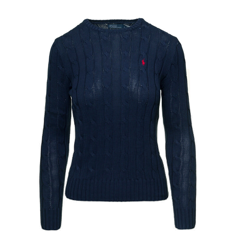 폴로랄프로렌 25SS 여성 레드 포니 자수 니트 네이비 211891640 002 - Polo Ralph Lauren