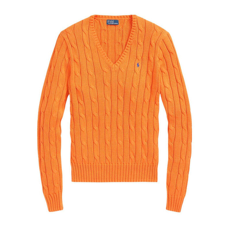 폴로랄프로렌 25SS 포니 자수 케이블 니트 오렌지 211891641 008 - Polo Ralph Lauren