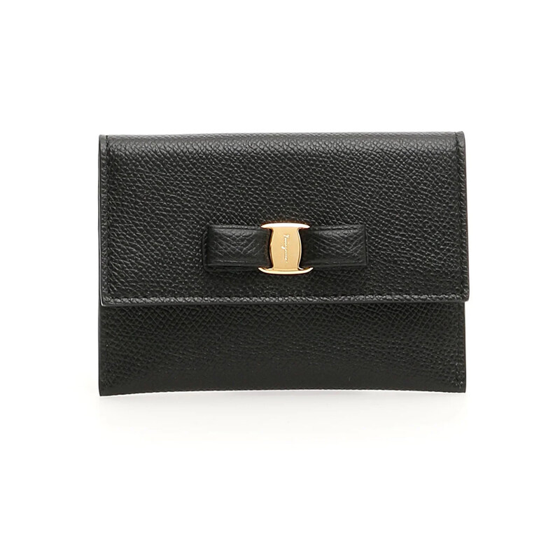 26SS 바라리본 카드지갑 블랙 22-D155 0683522 - Salvatore Ferragamo