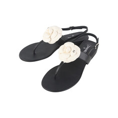 샤넬 G37117 CC로고 까멜리아 샌들 37사이즈 (백화점인보이스) 36563Y 썸네일 2