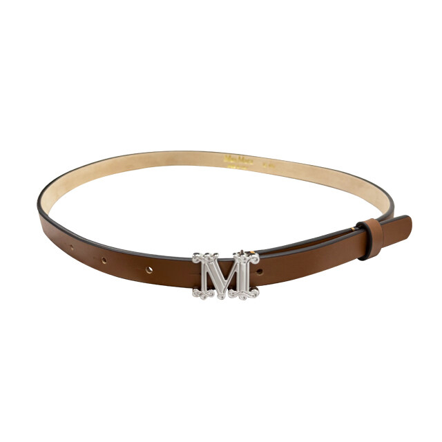 논현 더팩토리 25FW 막스마라 MGRAZIATA 마그라지아타 레더 벨트 / 브라운 (2524506011600 041) - Max Mara