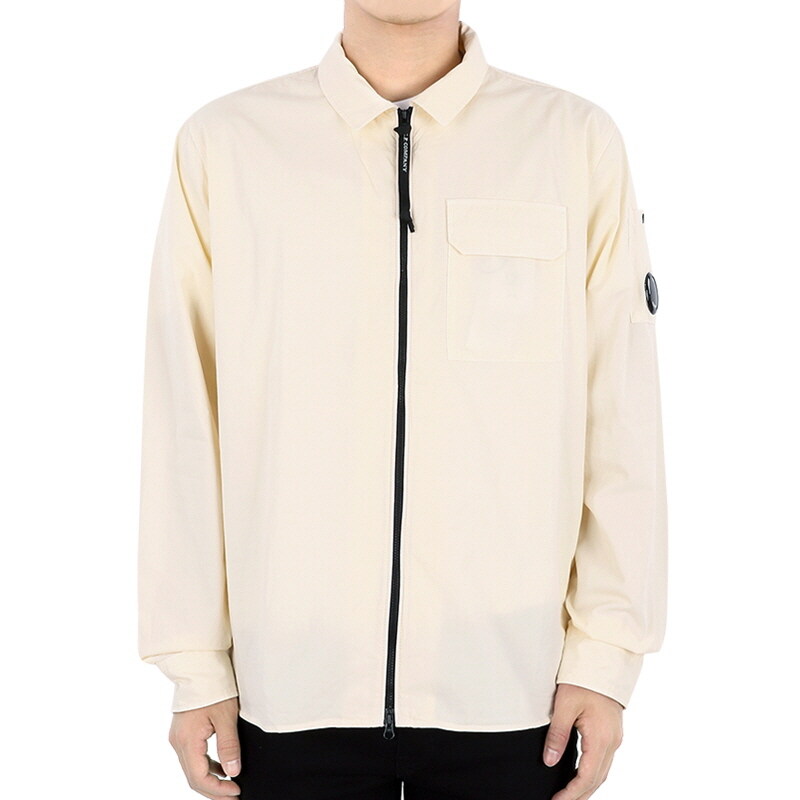 디몬트 24 S/S CP컴퍼니 남성 렌즈 와펜 클래식 셔츠 자켓(크림) 16CMSH158A 002824G 402 - CP company