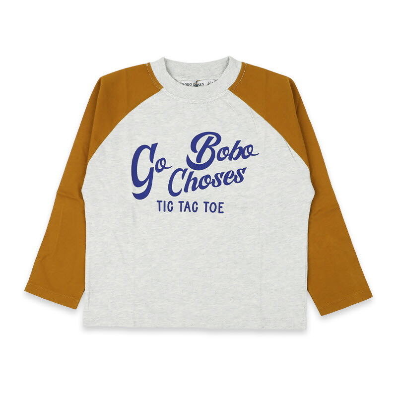 디몬트 보보쇼즈 키즈 틱택토 프린팅 롱슬리브(연그레이/브라운) B225AC019 211 - Bobo Choses