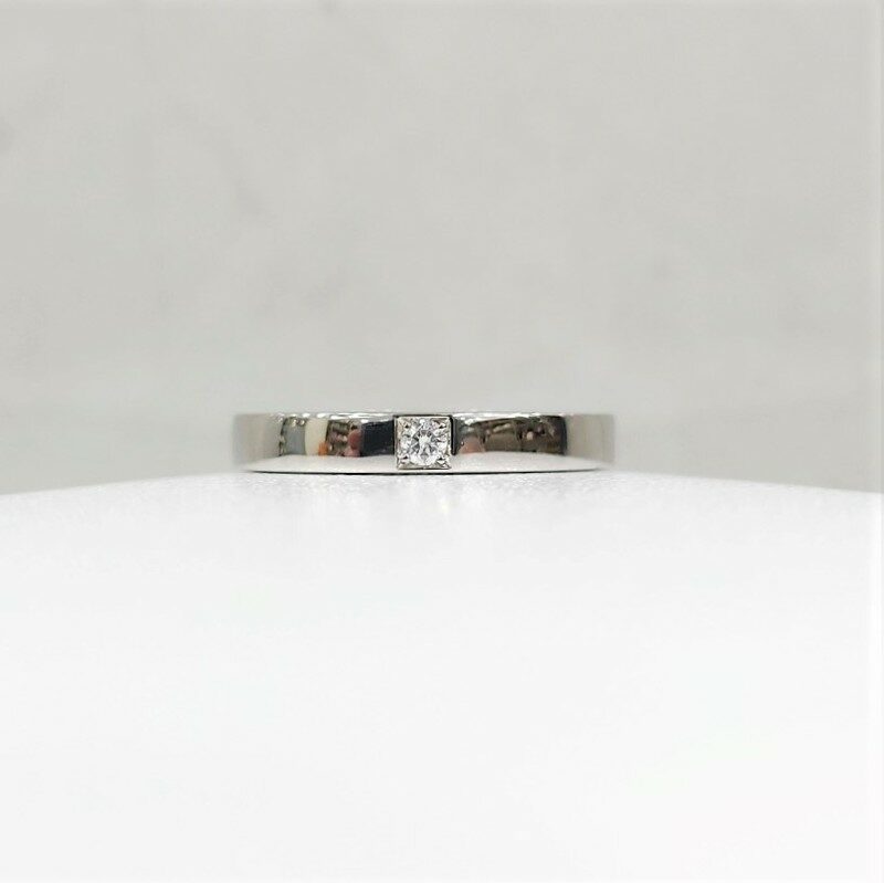 [럭스유] 불가리 다이아 플래티넘 메리미 웨딩링 48호 - Bvlgari