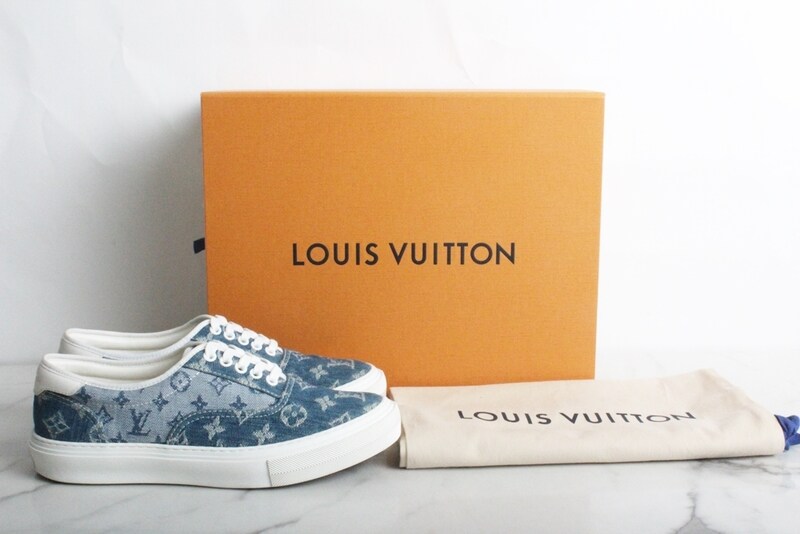 루이비통 남성 로우탑 스니커즈 루이비통 모노그램 데님 스니커즈 6 (245-250) S - Louis Vuitton
