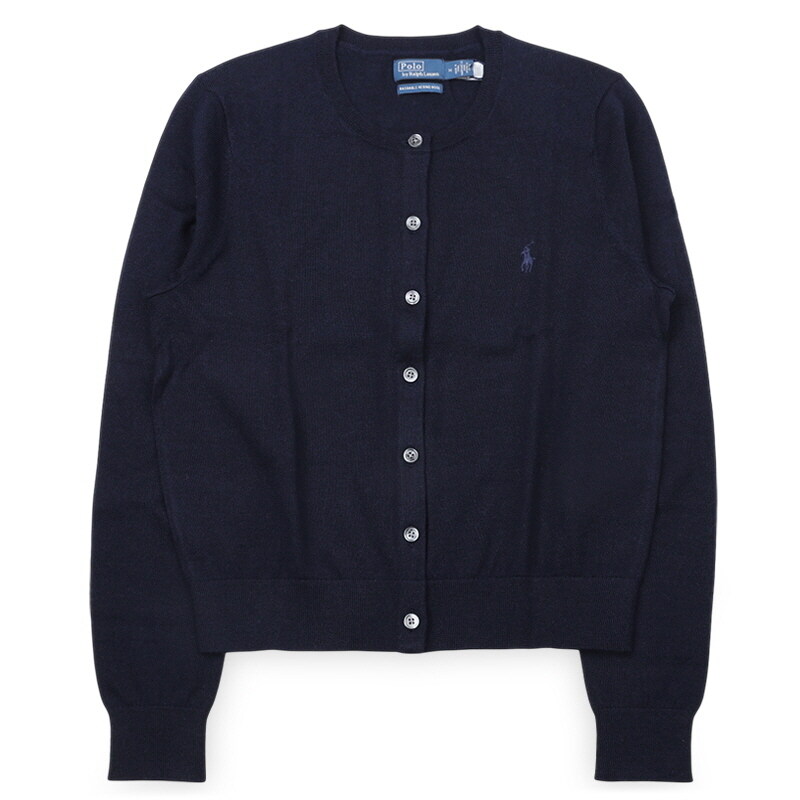 디몬트 폴로랄프로렌 여성 포니 로고 라운드넥 가디건(네이비) 211977954 004 - Polo Ralph Lauren