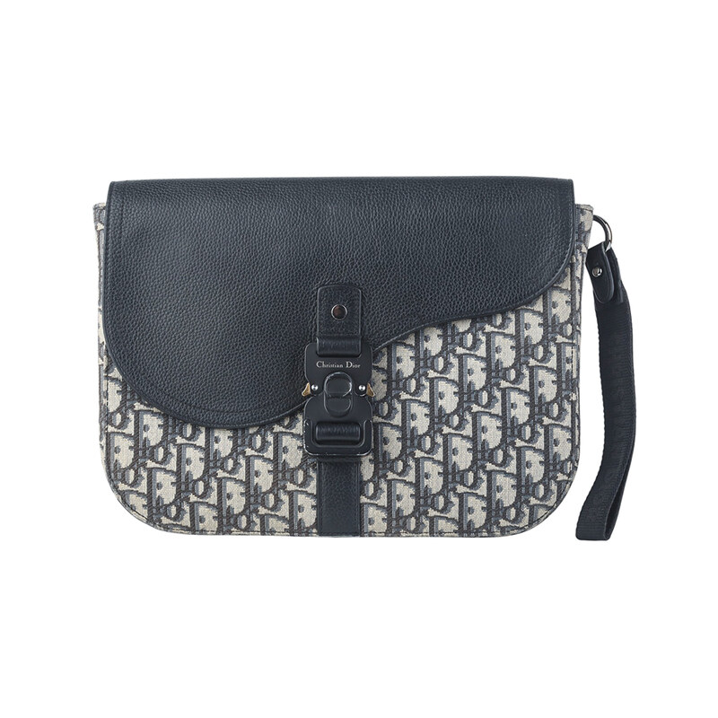 디올 2ADCA442YKS 오블리크 새들 A5 파우치 클러치백 36580K - Christian Dior