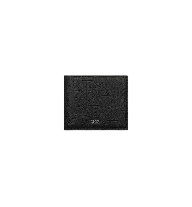 디올 반지갑 블랙 Dior Gravity 가죽 2ESBH027FLG_H00N - Christian Dior